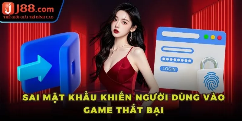 Sai mật khẩu khiến người dùng vào game thất bại